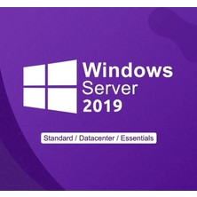 Microsoft Server 2019 Standard  Orjinal Dijital Lisans Anahtarı Key - Hızlı Teslimat Anahtarı Key - Süresiz Kullanım