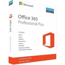 Microsoft Office 365 Lisans Anahtarı Professional Plus Özellikleri ile 5 Pc/mac/tablete Uygun