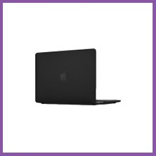 Bezos Macbook Pro 16.2 2021 Macbook Buzlu Kapak - Siyah Bzoshb