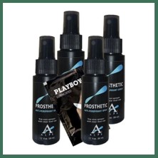 Bezos Süper Prosthetic 4 Tane Kokusuna Sprey Antiperspirant Spray 50 ml + Yanında Jel 50 ml Bss