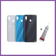 Bezos Samsung A20 Arka Batarya Pil Kapağı Siyah (B7000 1 Bzoshb