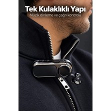 Yaka Klipsli Makaralı Bluetooth Tek Kulaklık Midastech