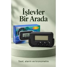 Araç Içi Dijital Saat Alarmlı ve Kronometreli Araba Saati Midastech