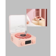 MiraLive Retro Bluetooth Hoparlör – Kristal Ses, Gece Lambası, Saatli Tasarım Yeni Nesil