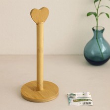 Herşey Trend Bambu Kağıt Havluluk Yuvarlak Taban 12 cm Kalp Sap 28.5 cm