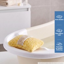 Babyjem Soft Lastikli Bebek Yıkama Banyo Süngeri Yumuşak Dokulu Ergonomik Tasarım Hassas Ciltler İçin