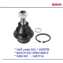 Bosch Rotil Tourneo - Transit Connect 02+ Custom V362 2012+ / V184 V185 00-06 Transit V363 2013+ 0986140812 1 Adet