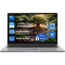 Asus Expertbook P1 P1503CVA Intel® Core™ 5 210H 16GB Ddr5 512GB SSD 15.6"fhd (1920 x 1080) 300NITS Freedos Taşınabilir Bilgisayar P1503CVAC516512G0DFEX01