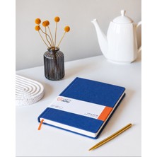 Sadece Defter, Kumaş Defter, Gece Mavisi, Çizgisiz Kağıt, 200 Sayfa, 90Gr, A5