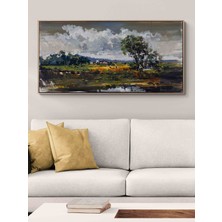 Simurg Sanatevi Doğanın Içinde Yağlı Boya Tablosu - Tuval Üzerine El Yapımı - 120 x 60 cm