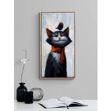 Simurg Sanatevi Dost Gülüşü Yağlı Boya Tablosu - Tuval Üzerine El Yapımı - 30 x 60 cm