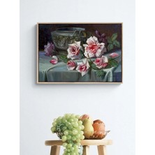 Simurg Sanatevi Düşen Güllerin Hikâyesi Yağlı Boya Tablosu - Tuval Üzerine El Yapımı - 50 x 35 cm