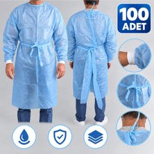 OEM Cerrahi Box Önlük Mavi 40 gr Sıvı Geçirmez 100 Adet