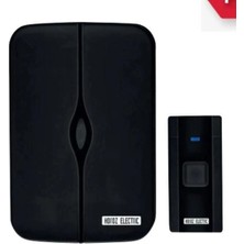 Hırdavat  Reyonu Horoz Fuji-D Kablosuz Kapı Zili 4,5VDC Full Siyah