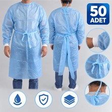 OEM Cerrahi Box Önlük Mavi 40 gr Sıvı Geçirmez 50 Adet