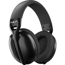 Rafta Aula S6 3 Modlu Kablosuz 3.5mm Kablolu ve Bluetooth 5.3 Mikrofonlu Gaming Oyuncu Kulaklığı Siyah Ultra Hafif Hafızalı Sünger 40MM Sürücülü Gürültü Önleyici
