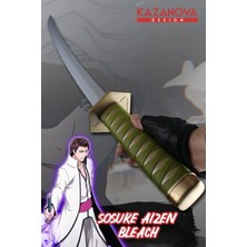 Kazanova Design Sosuke Aizen Katlanabilir Katana Figür 98 cm Bleach Anime Cosplay