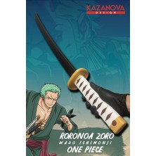 Kazanova Design Zoro Wado Ichimonji Katlanabilir Katana Figür 98 cm One Piece Anime Cosplay