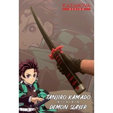 Kazanova Design Tanjiro Demonslayer Anime 2. Versiyon Katlanabilir Katana (98 Cm) Gerçek Boy