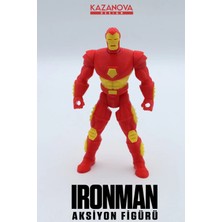 Kazanova Design Iron Man Aksiyon Figürü 14 cm Marvel Masaüstü Dekoratif Hediyelik