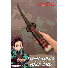 Kazanova Design Tanjiro Kamado Nichirin Katlanabilir Katana Figür 98 cm Demon Slayer Anime Cosplay