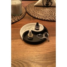 Kazanova Design Yin Yang Takı Standı Siyah Beyaz Takı Organizeri Dekoratif