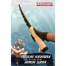 Kazanova Design Inosuke Demonslayer Anime Katlanabilir Katana (98 Cm) Gerçek Boy