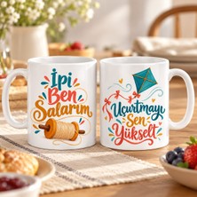 Ulu Pazarlama Birlikte Uçurtma 2'li Porselen Kupa Seti - Model 657