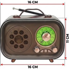 Aydogan's Şık Tasarım Taşınabilir Bluetooth Fm Radyo Hoparlör USB Tf Kart