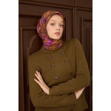Silk Home Velora Eşarp Floral Rhapsody Çikolata Kahve