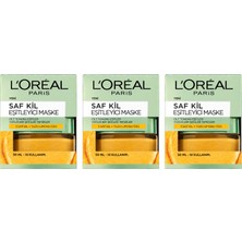 L'oréal Paris Saf Kil Yuzu Limonu Özlü Eşitleyici Yüz Maskesi 3 x 50 ml