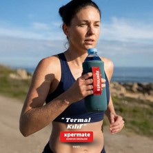 Xpermate Neopren Su Şişesi Kılıfı 500 ml Pet Cam Şişe Matara Termos Kılıfı  Gri