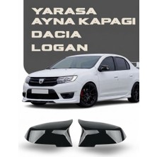 OtoÇizgi Dacia Logan 2009-2020 Batman Yarasa Ayna Kapağı Piano Black