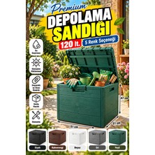 Rika Garden 120 Lt Ahşap Desenli Bahçe Depolama Sandığı - Su Geçirmez (Üreticiden Orijinal Ürün)
