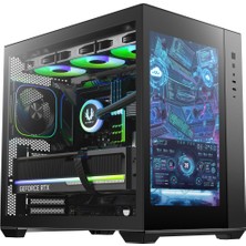 Bitfenix Bıtfenıx Ald 850W 80+ Bronze Tempered Glass 4x Argb LCD Ekranli USB 3.1 Siyah Atx Mid Tower Kasa