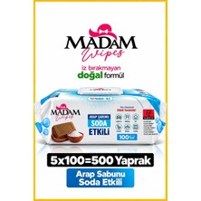 5'li Set Madam Yüzey Temizleme Havlusu Arap Sabunu+Soda Etkili Doğal Formül  5 Adet X100