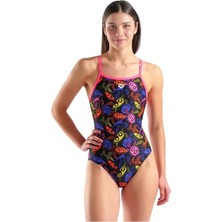 Arena Womens Sea Turtle Swımsuıt Lıghtdrop Back Kadın Yüzücü Mayosu