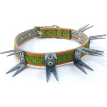 Rafta Çelik U Çivili Boyun Korumalı Köpek Tasması, Ø18-13CM, 60CM
