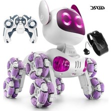 Rafta Bilekten Kontrollü Uzaktan Kumandalı Robot Köpek Araba, Sesli ve Işıklı Eğlenceli Oyuncak