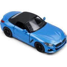 Rafta Mavi Renkli Bmw Z4 Metal Model Araba, 1:34 Ölçek