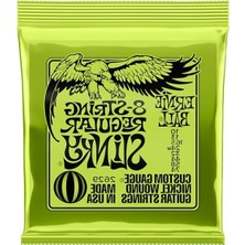 Rafta Ernie Ball Normal Slinky 8 Telli Nikel Yara Elektro Gitar Telleri, Ölçü 10-74