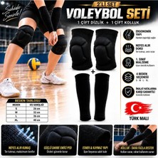 Schmilton Voleybol Dizliği Voleybol Kolluğu 2li Set Yetişkin ve Çocuk Voleybol 1 Çift Dizlik 1 Çift Kolluk 4 Parça