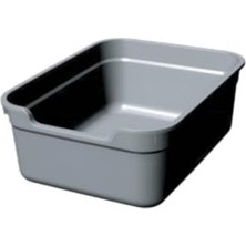 Rafta Açık Geniş Kedi Tuvaleti, Pratik Temizleme Kolaylığı 49 x 38 x 18,5 cm