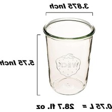 Rafta 750ML Klasik Konserve Kavanozları, 2'li Paket