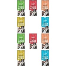 Rafta 10 Paket Kedi Ödülü, 3x5 gr Plus Meaty Sticks