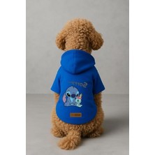 Rafta Kapüşonlu Polarlı Köpek ve Kedi Kıyafeti, Mavi Hoodie