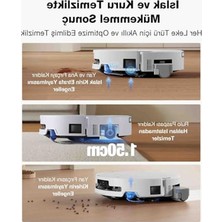 Rafta Yıkama ve Paspas Fonksiyonlu Robot Süpürge, 30.000 Pa