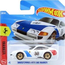 Rafta Hot Wheels - Ferrari 365 Gtb4 Competizione - White - Short Card - JJJ30 (1/64)