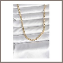 Bezos cm 14K Gold Renk Lazer Model 45 cm Kadın Kolye Rns