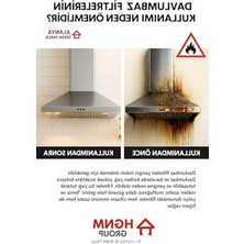 Rafta 2 Adet Alüminyum Davlumbaz Yağ Filtresi, 400 x 280 mm Boyutlarında
